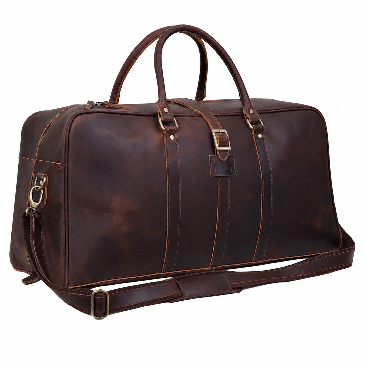 Leather Farm Travel Duffel Bag – Full Grain Leather Weekend Bag