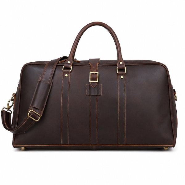 Leather Farm Travel Duffel Bag – Full Grain Leather Weekend Bag