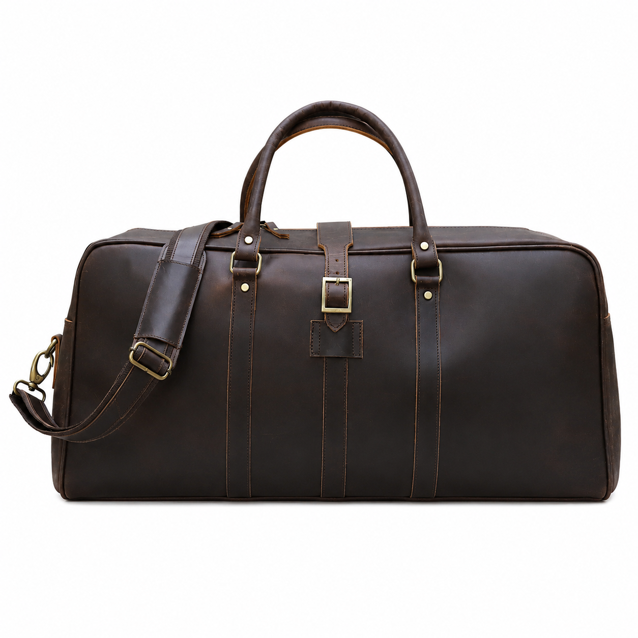 Leather Farm Travel Duffel Bag – Full Grain Leather Weekend Bag