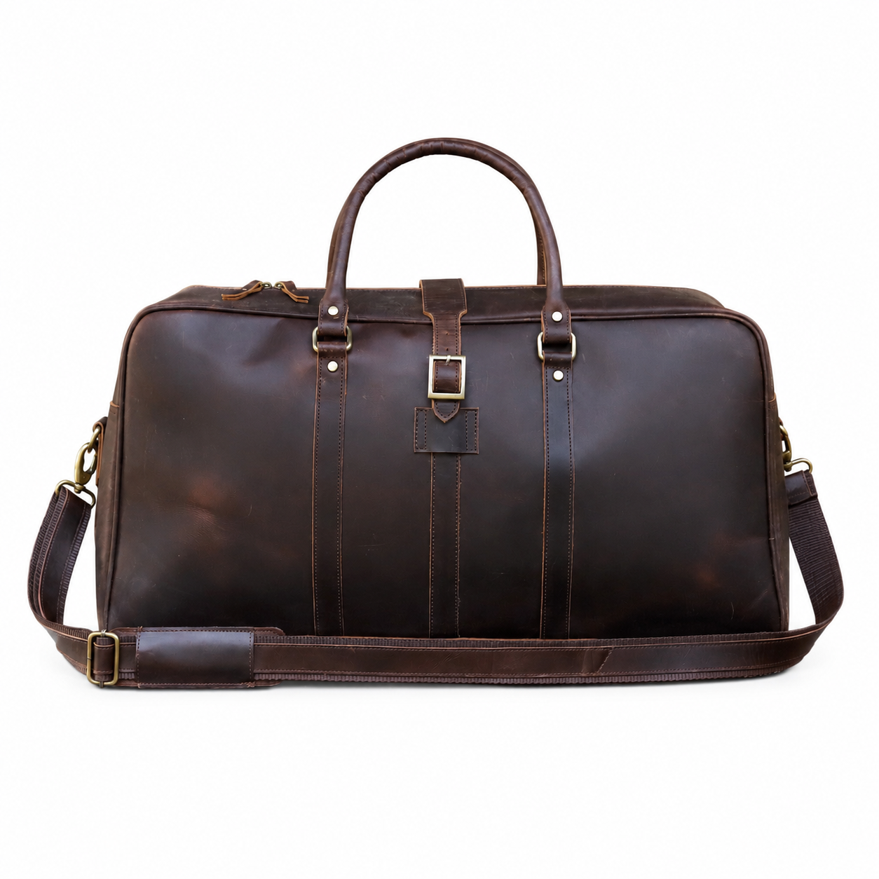 Leather Farm Travel Duffel Bag – Full Grain Leather Weekend Bag