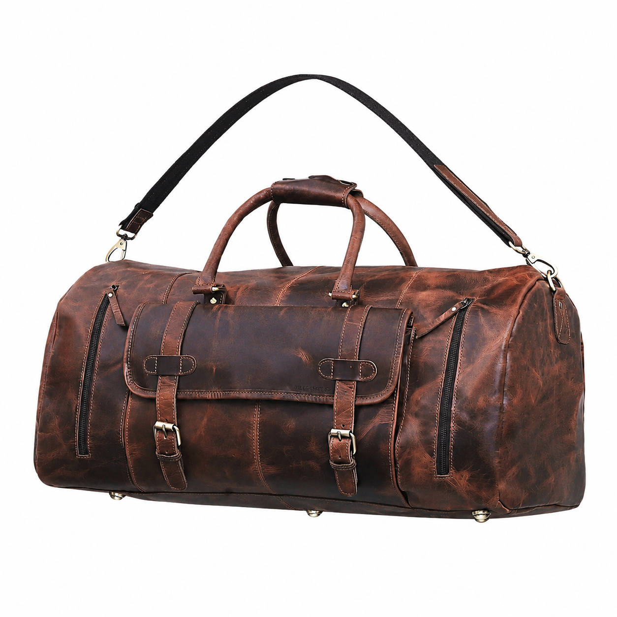 Mars Leather Duffel Bag for Men - Brown