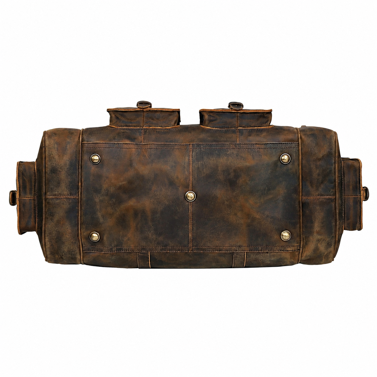 New Jersey Leather Duffel Bag - Vintage Brown