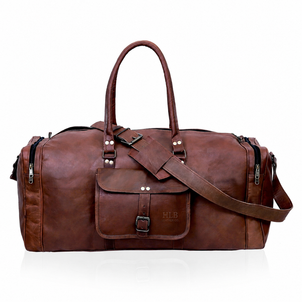 Sherry Leather Duffel Bag For Men - Genuine Leather Travel & Gym Bag