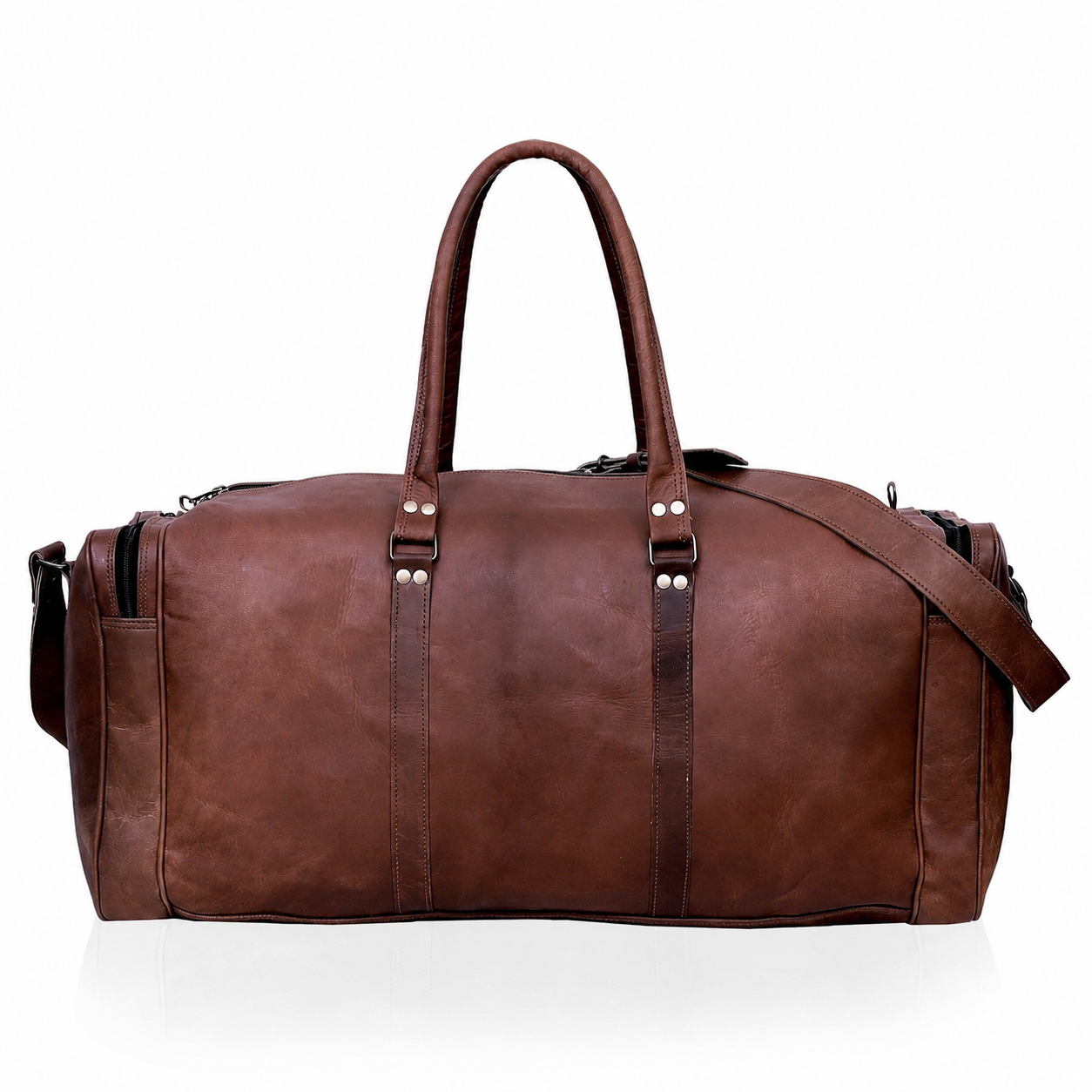 Sherry Leather Duffel Bag For Men - Genuine Leather Travel & Gym Bag