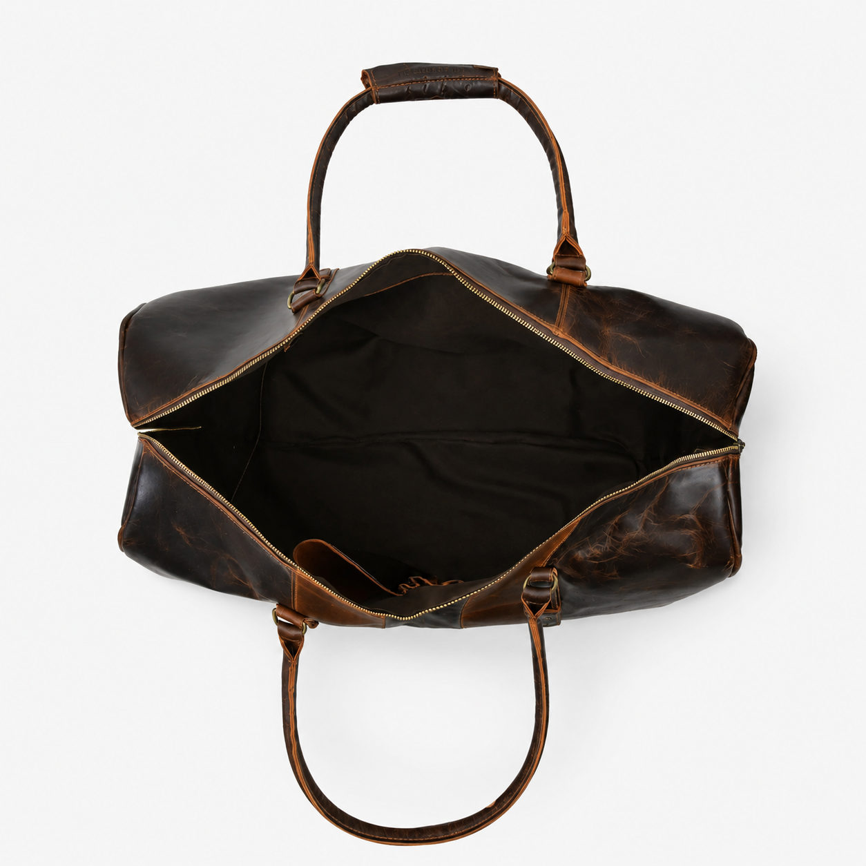Bistre Wink Leather Duffle Bag