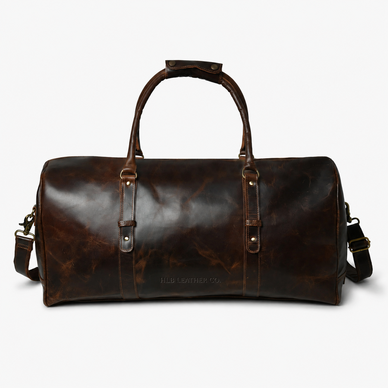 Bistre Wink Leather Duffle Bag