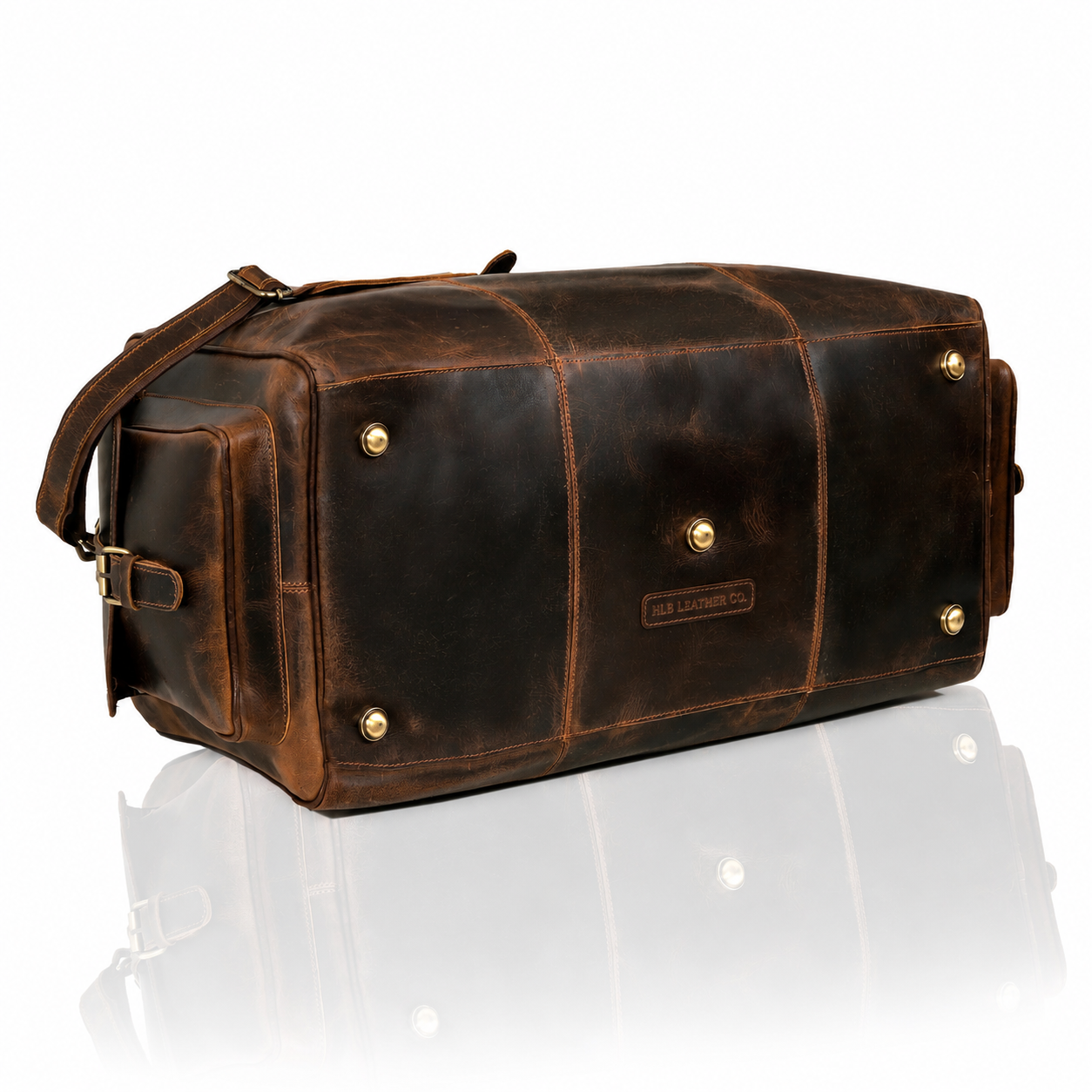 Brazilia Buffalo Leather Travel Duffel Bag