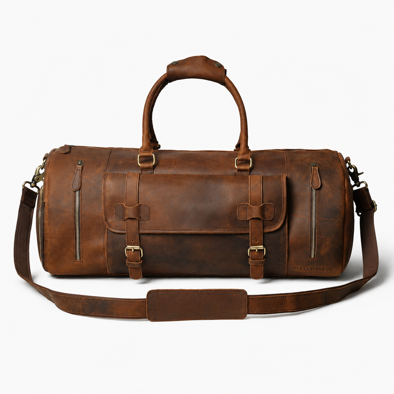 Buffalo Leather Duffel Bag - Myriad Seal