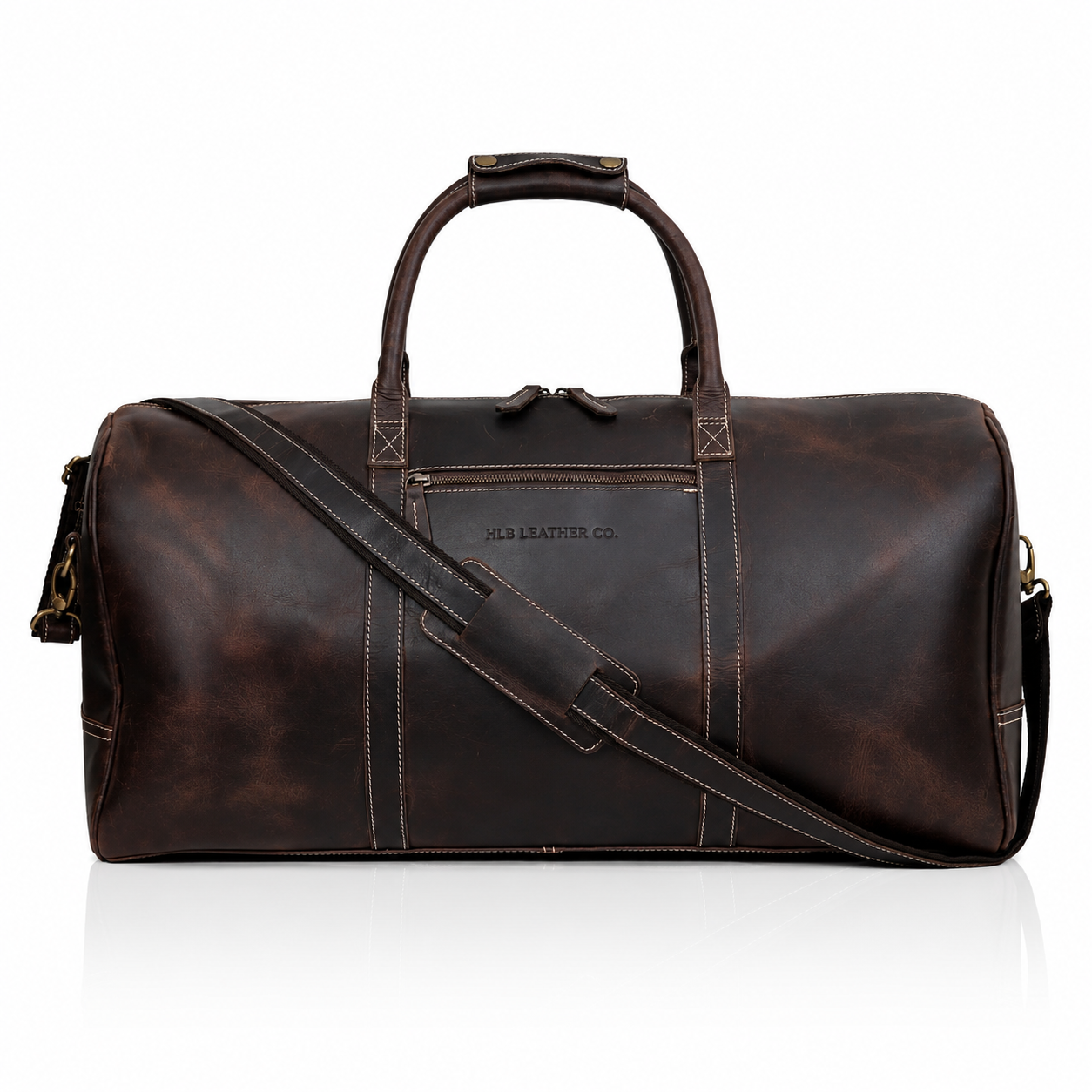 Charlotte Buffalo Leather Duffle Bag