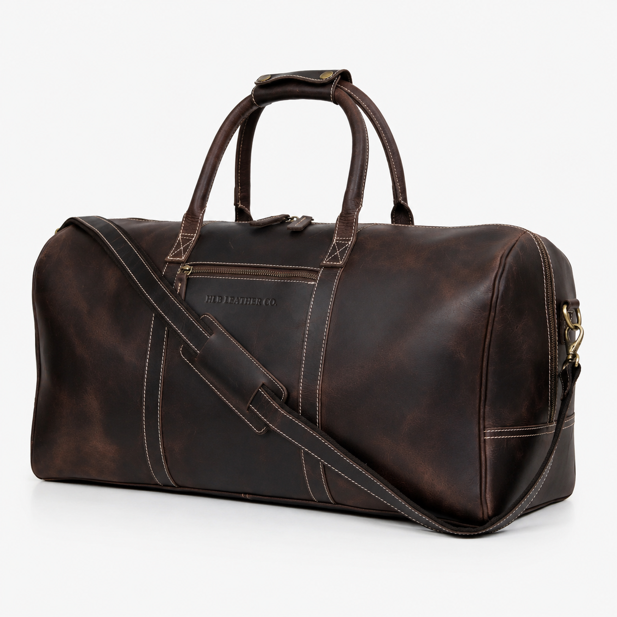 Charlotte Buffalo Leather Duffle Bag
