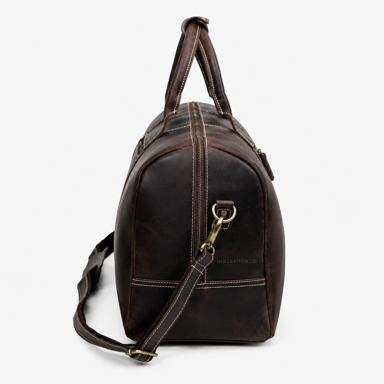 Charlotte Buffalo Leather Duffle Bag