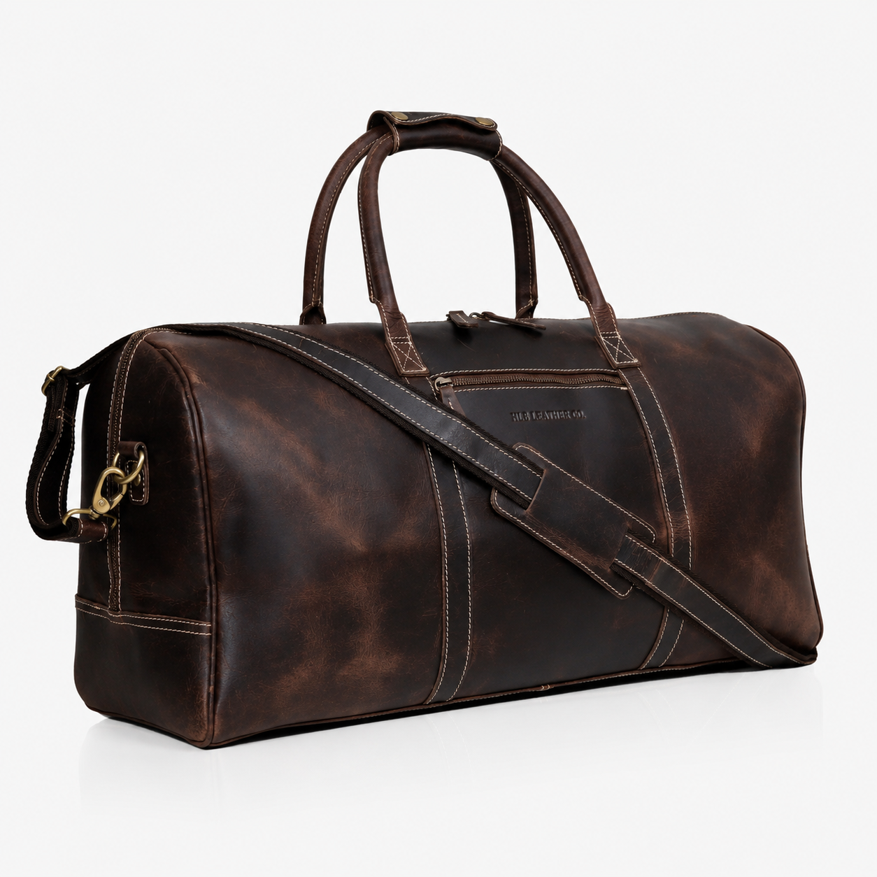 Charlotte Buffalo Leather Duffle Bag