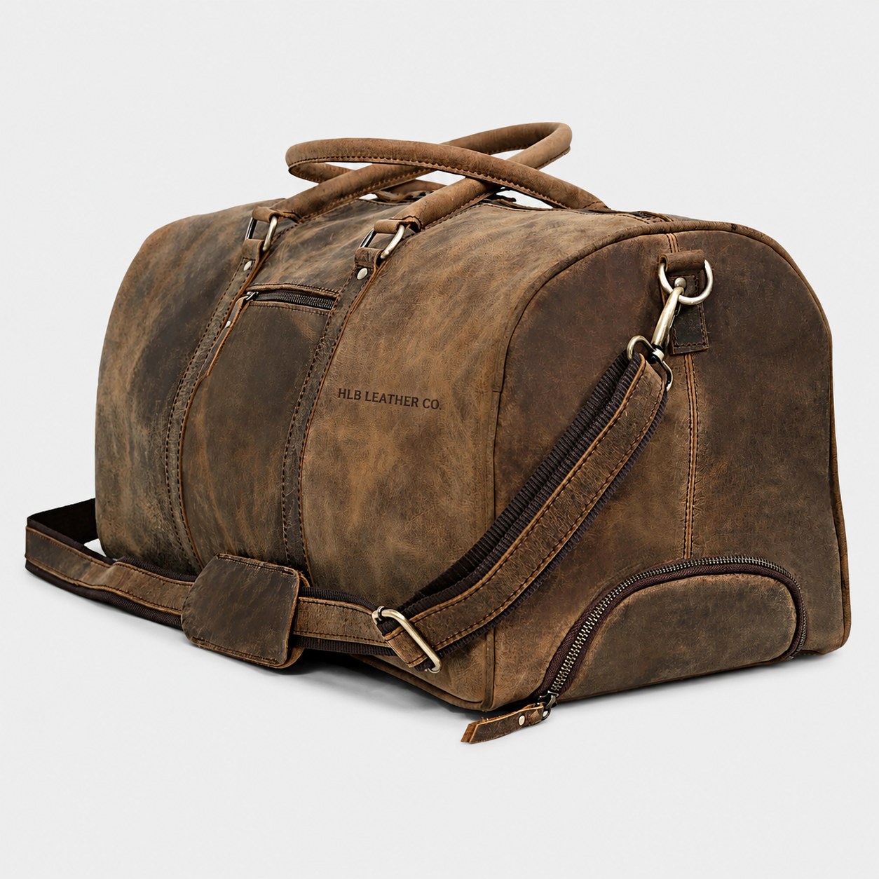 Atlanta Buffalo Leather Duffle Bag