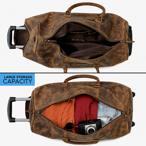 Atlanta Buffalo Leather Duffle Bag