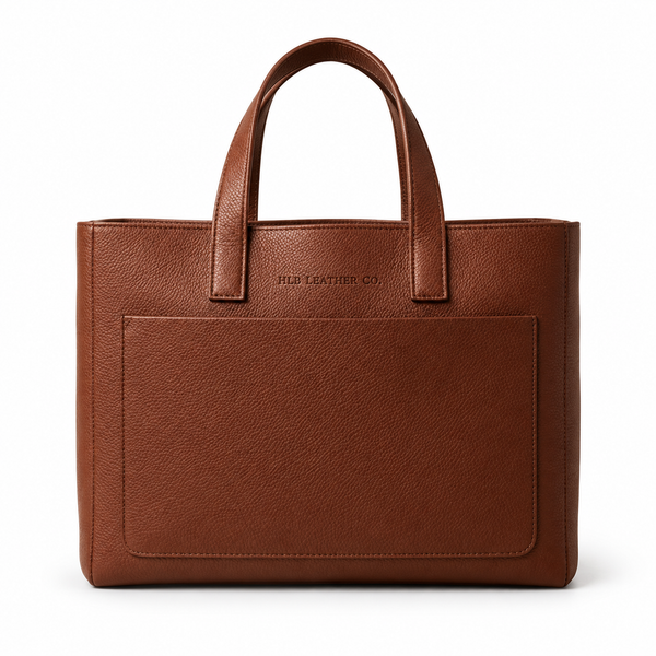 Full-Grain Pebbled Leather Firewood Carrier