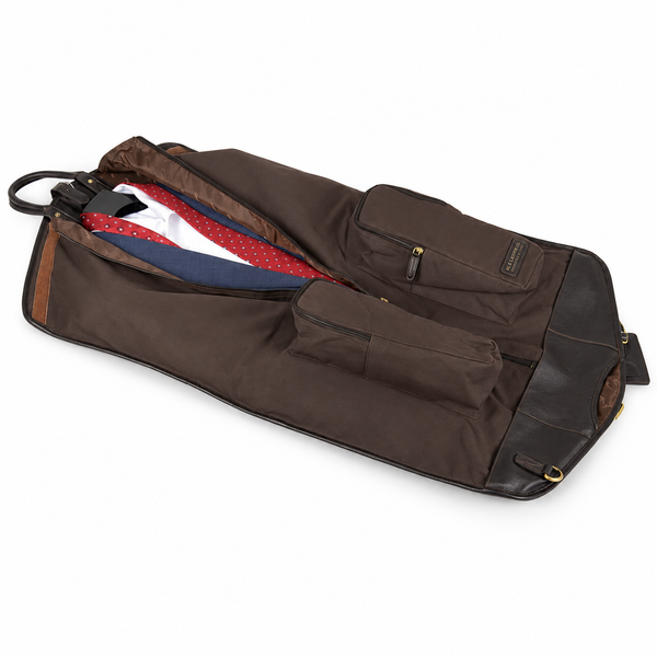 Chelsea Harper Foldable Leather Suit Carrier
