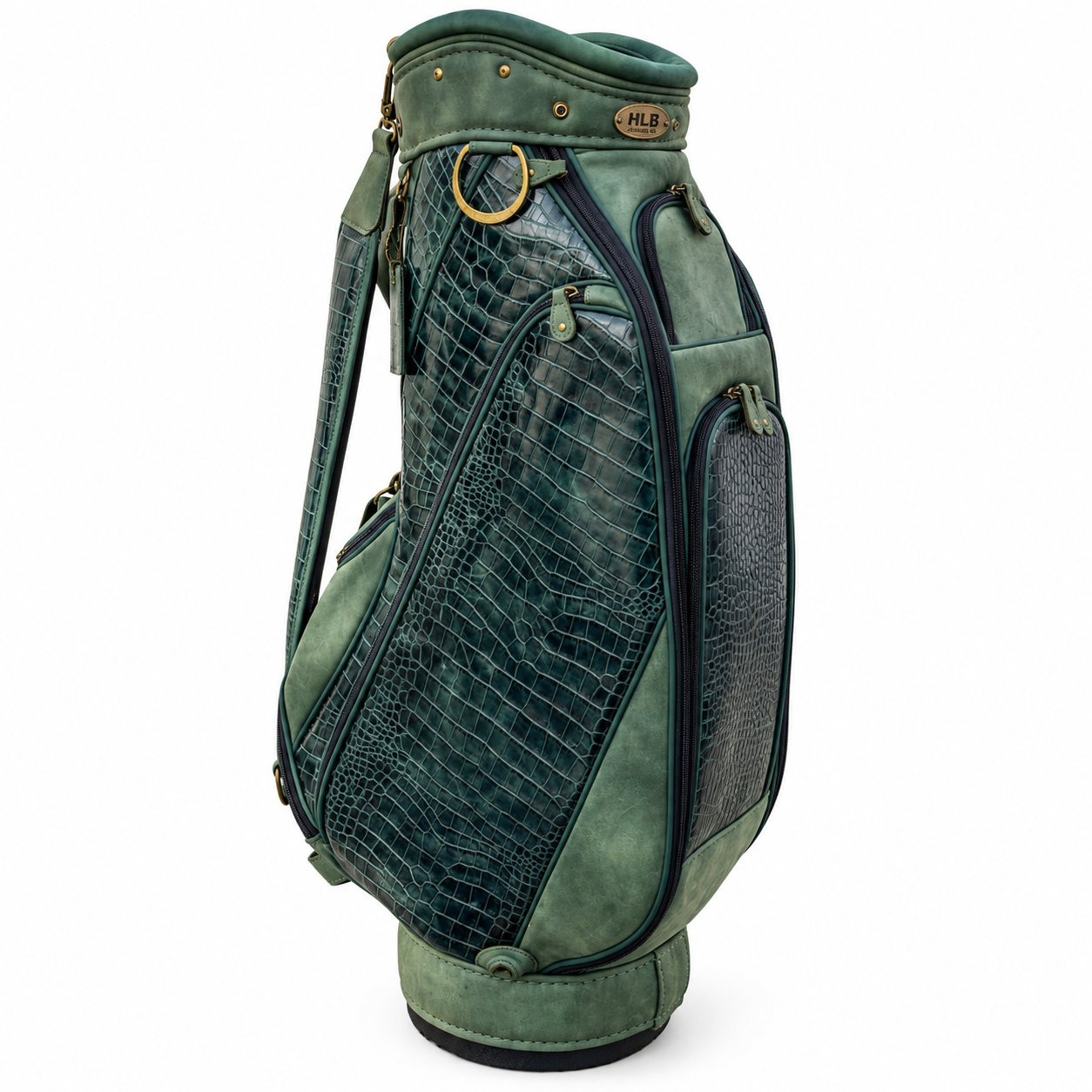 Premium Green Leather Golf Bag