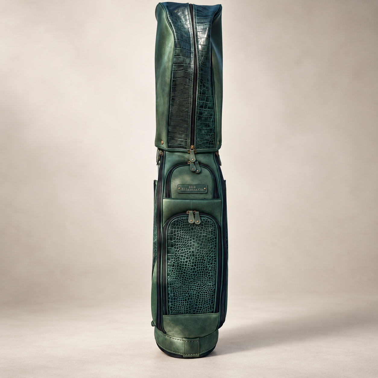 Premium Green Leather Golf Bag