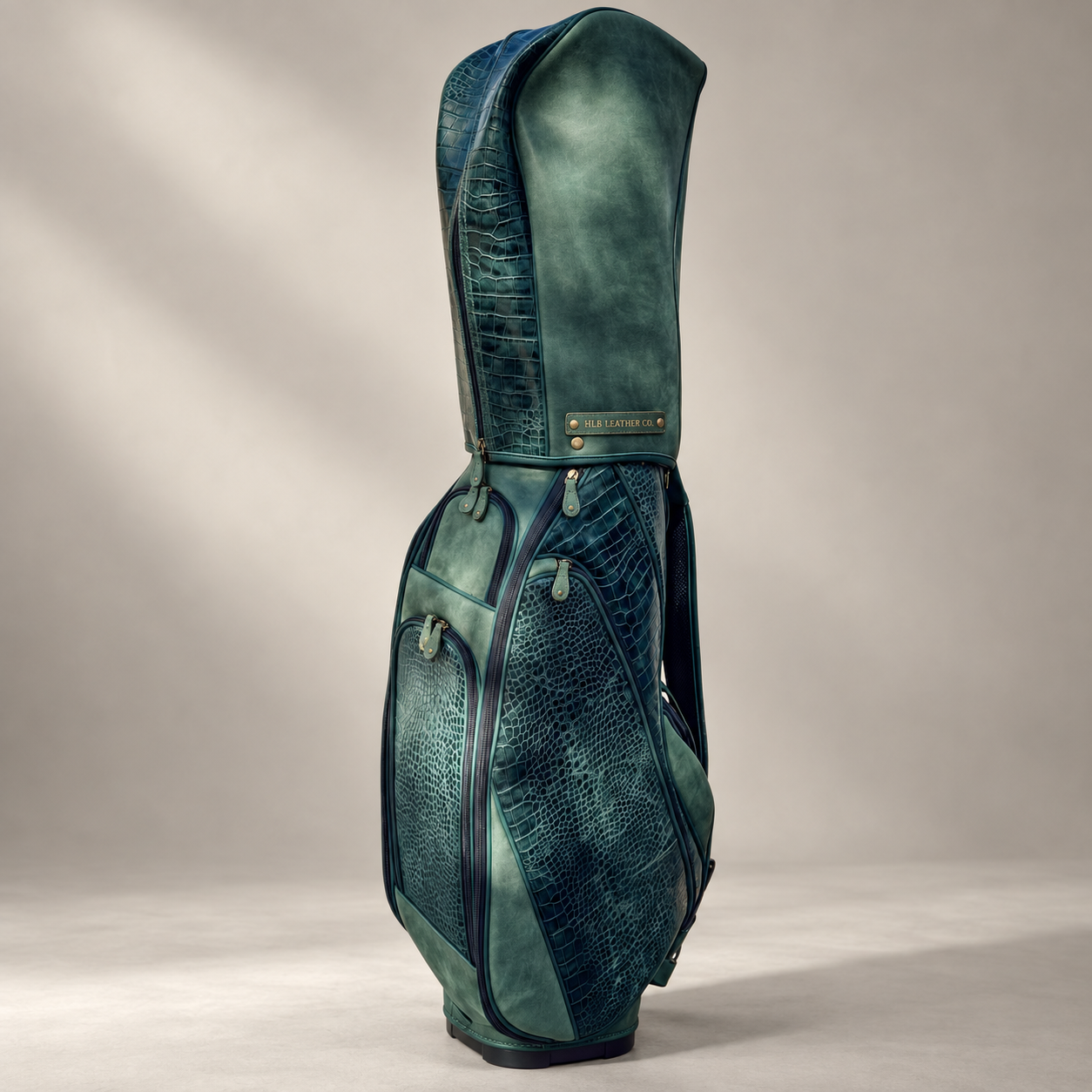 Premium Green Leather Golf Bag