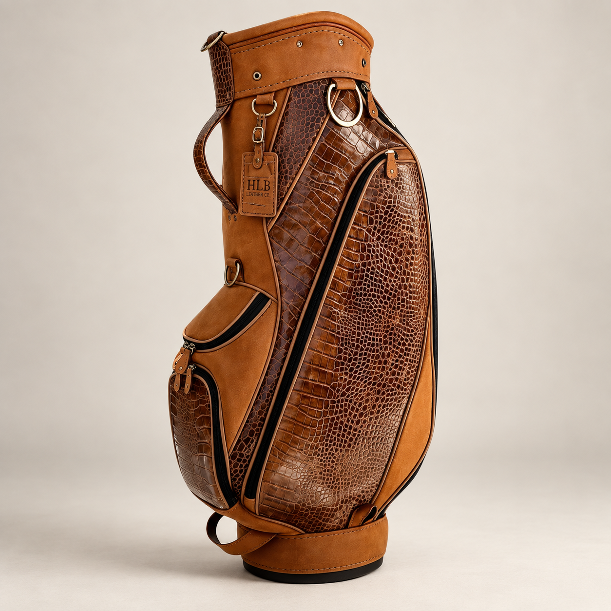 Premium Handcrafted Leather Golf Stand Bag