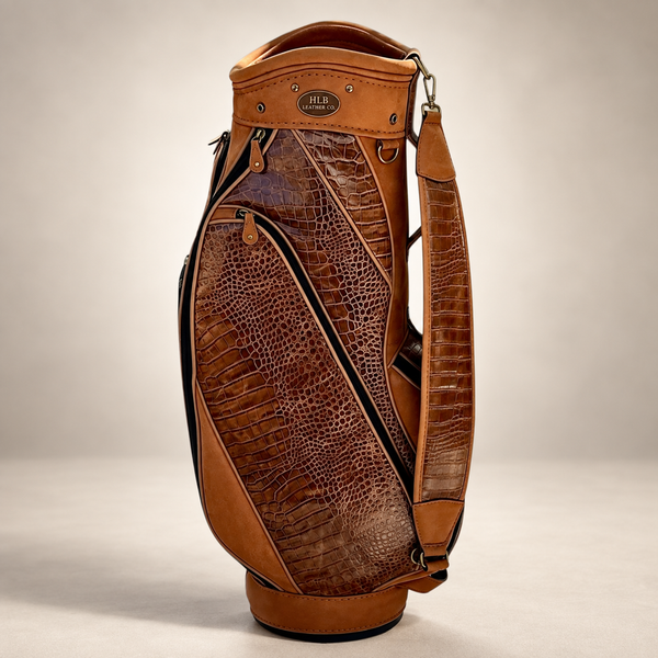 Premium Handcrafted Leather Golf Stand Bag