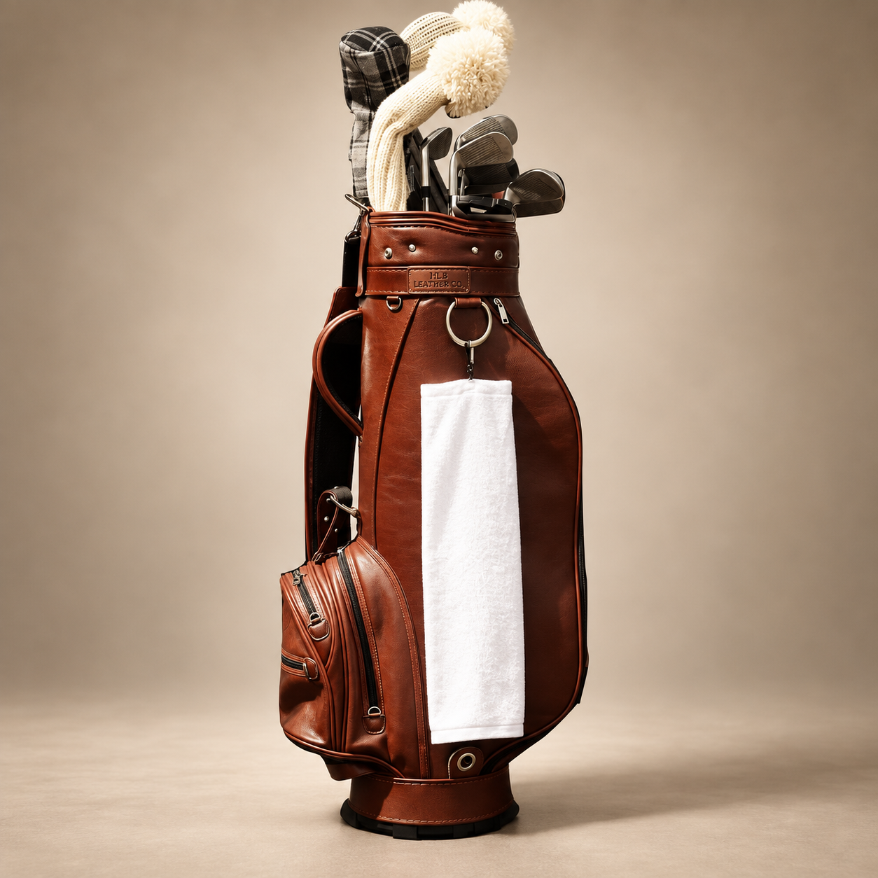 Handmade 35-Inch Leather Golf Stand Bag