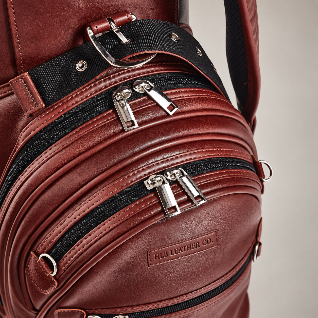 Handmade 35-Inch Leather Golf Stand Bag
