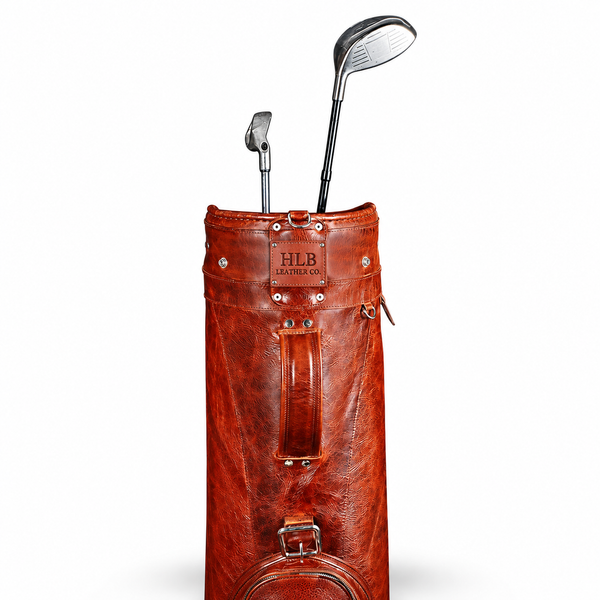 Handmade 35-Inch Full-Grain Leather Golf Bag