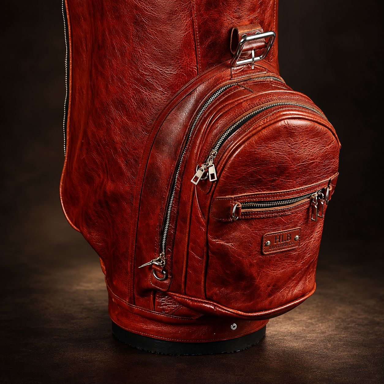 Handmade 35-Inch Full-Grain Leather Golf Bag