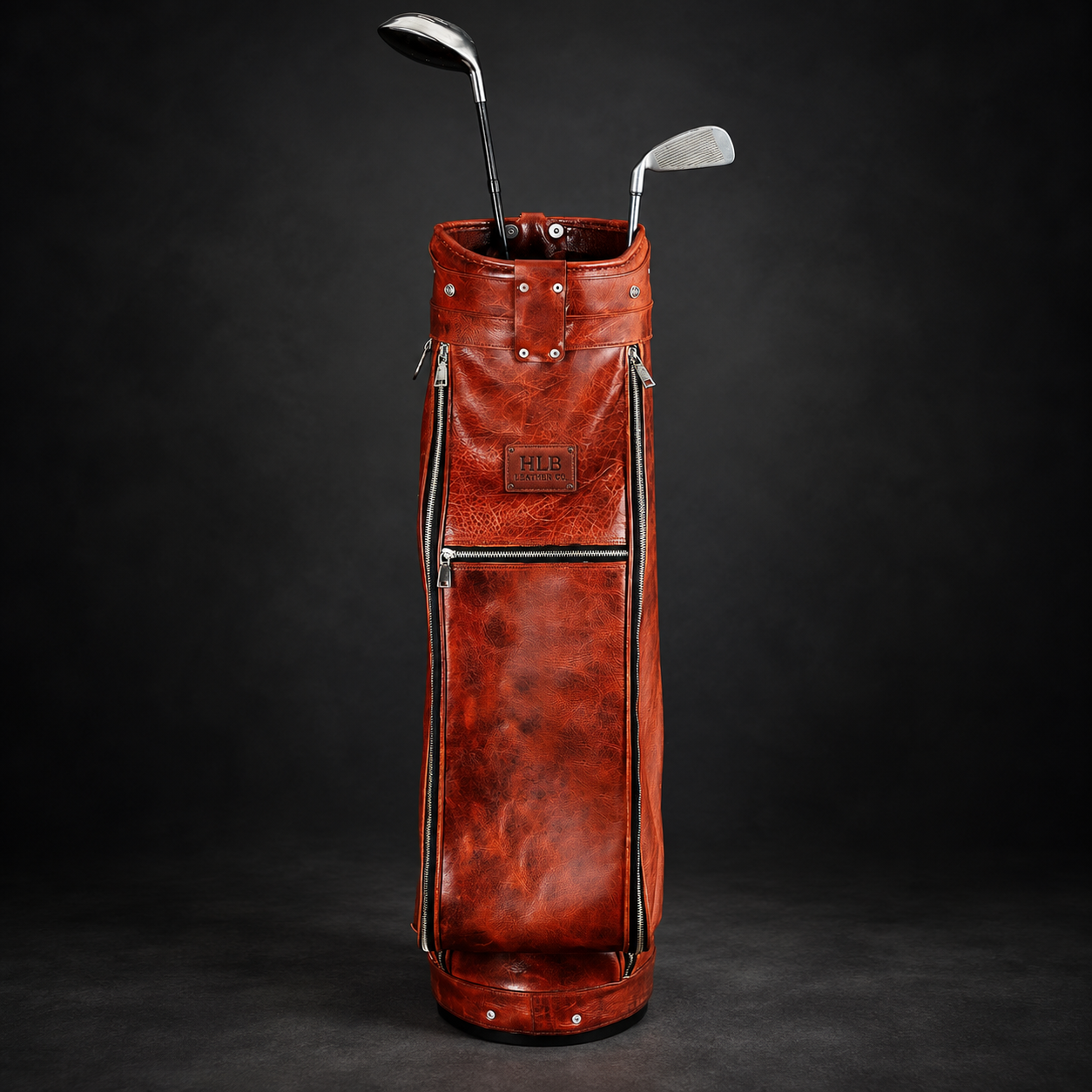 Handmade 35-Inch Full-Grain Leather Golf Bag