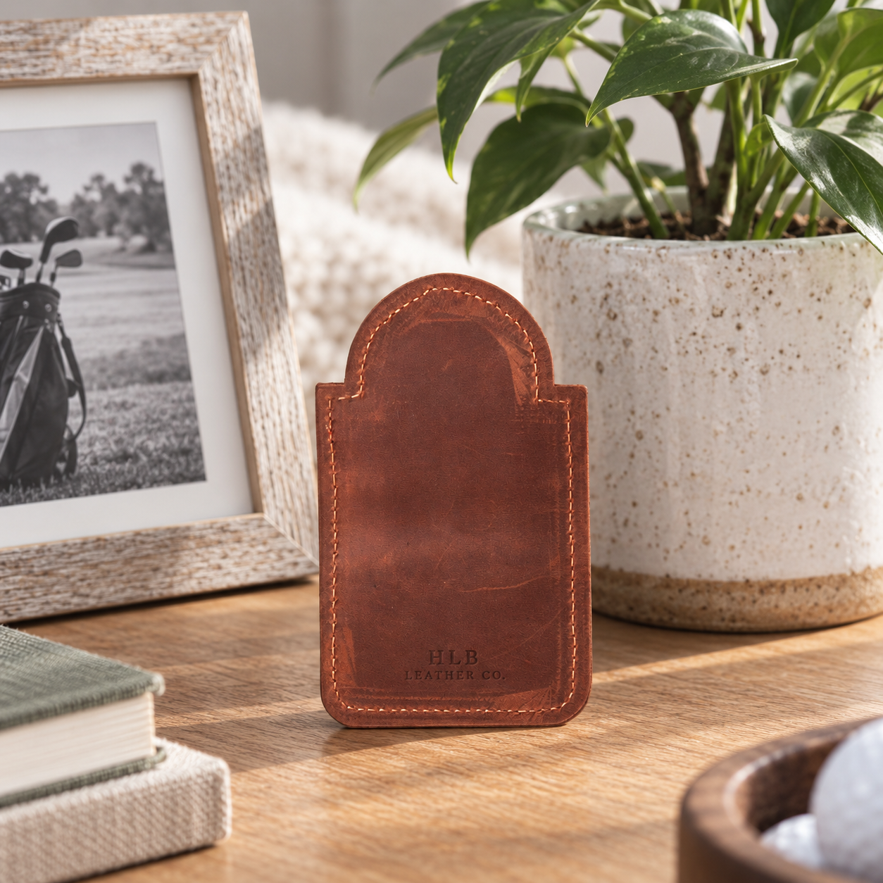 Handmade Leather Golf Tee Holder — Pack of 5