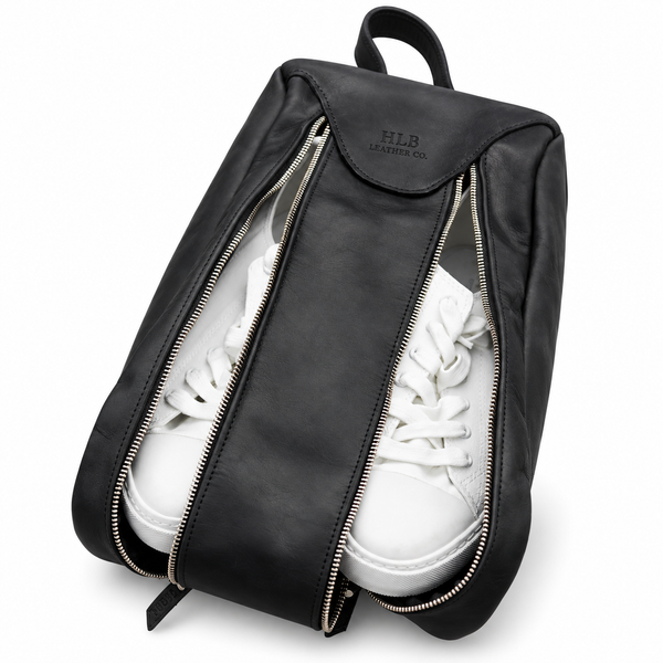 Handcrafted Leather Golf Shoe Bag