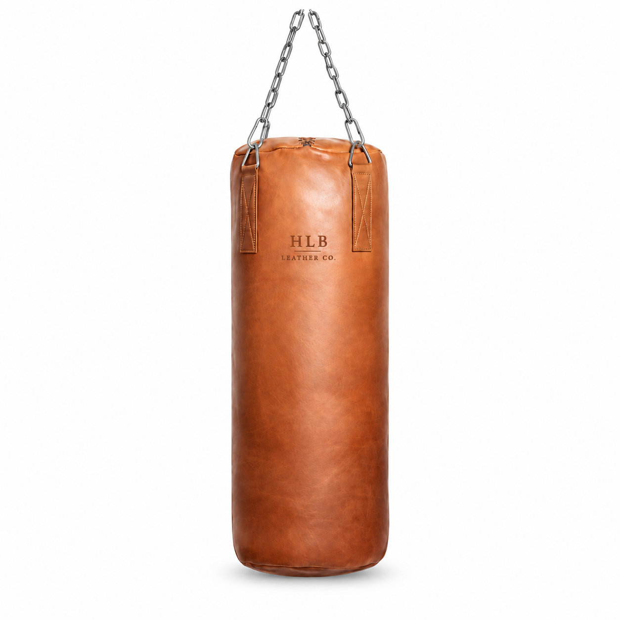 Vintage Deluxe Tan Leather Heavy Punching Bag