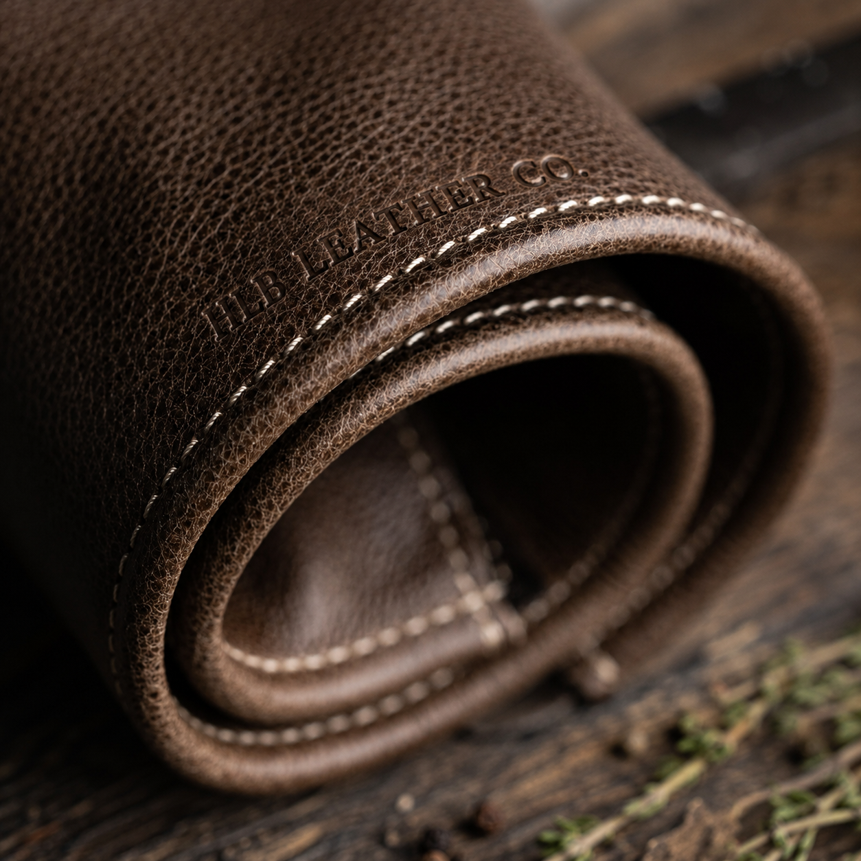 Magnetic Leather Knife Roll | 4 Slot Premium Chef Knife Holder with Suede Lining
