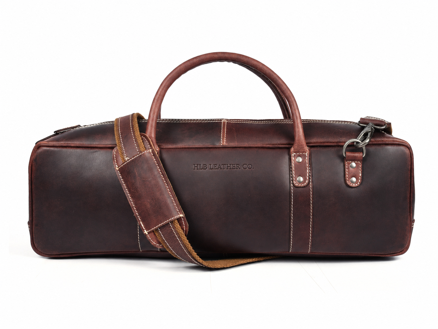 Walnut Brown Full Grain Leather Knife Bag | Professional Chef Tool Organizer