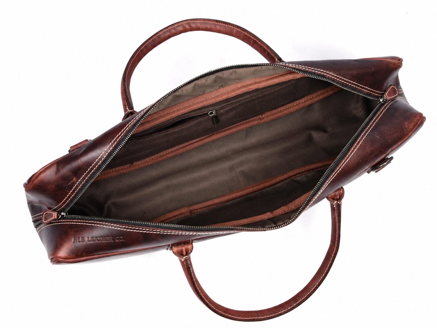 Walnut Brown Full Grain Leather Knife Bag | Professional Chef Tool Organizer