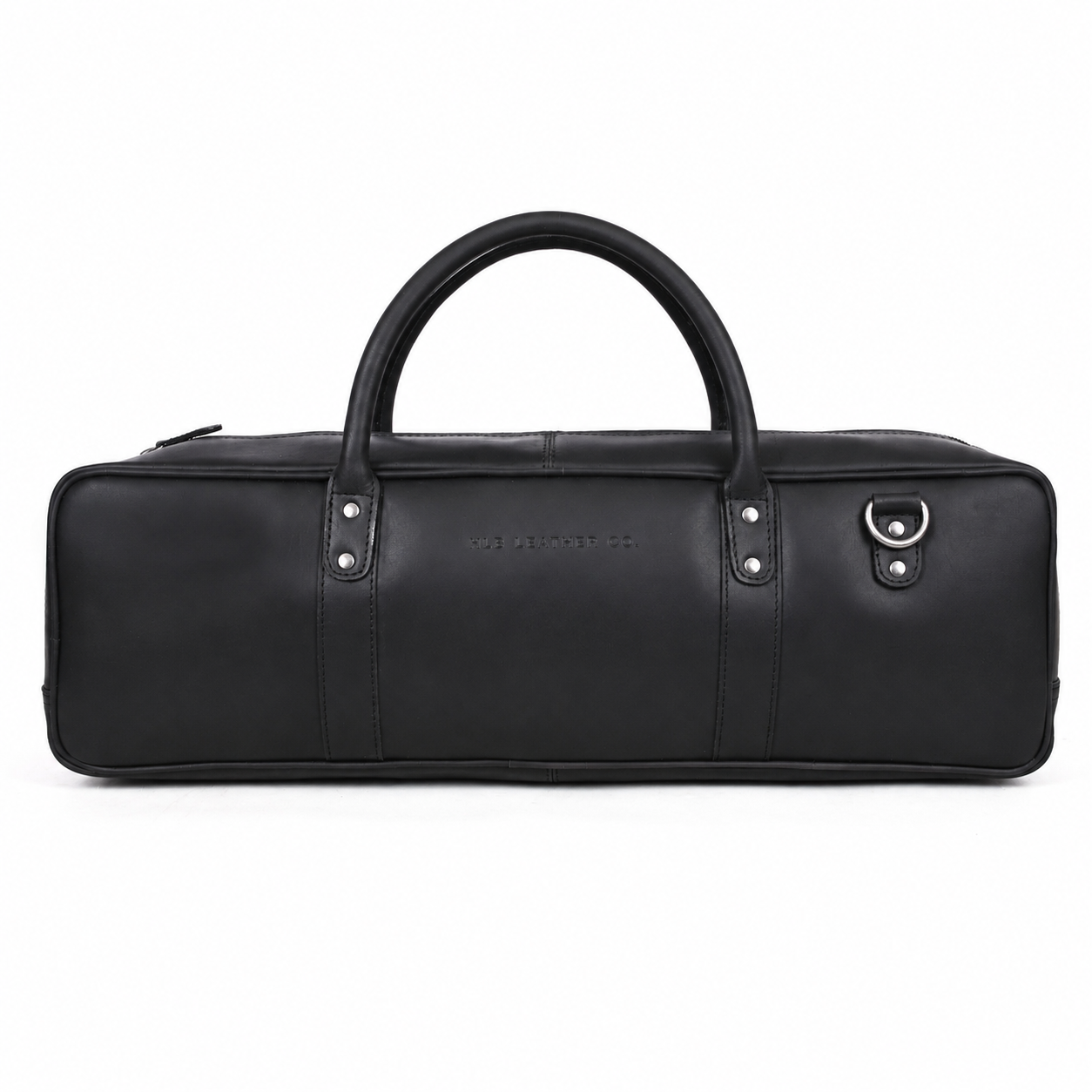 Black Full Grain Leather Knife Bag | Premium Chef Knife Storage Organizer