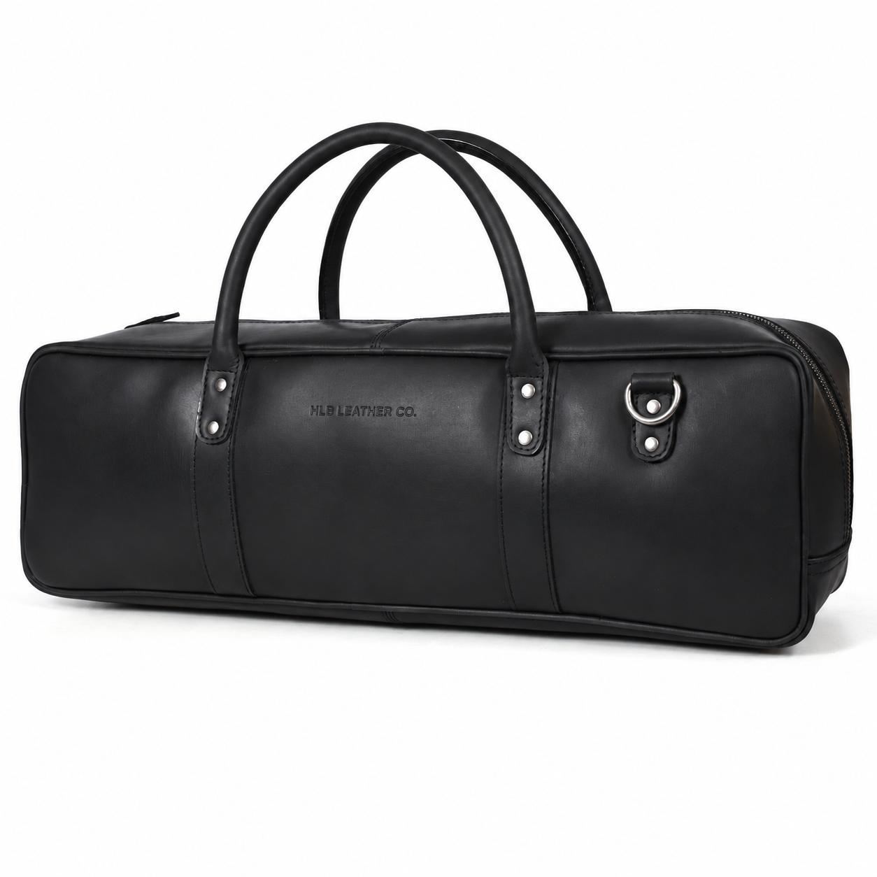 Black Full Grain Leather Knife Bag | Premium Chef Knife Storage Organizer