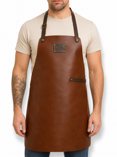 Vintage Genuine Leather Work Apron