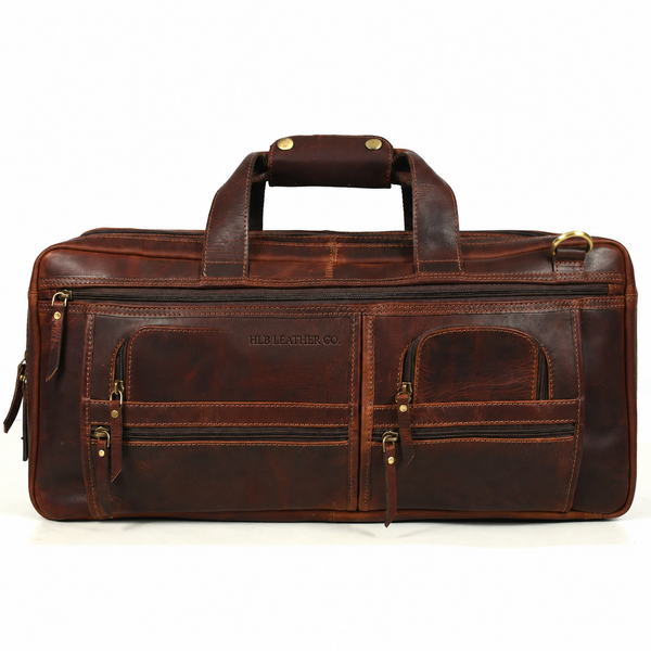 Full-Grain Leather Chef Knife Case – Walnut Brown