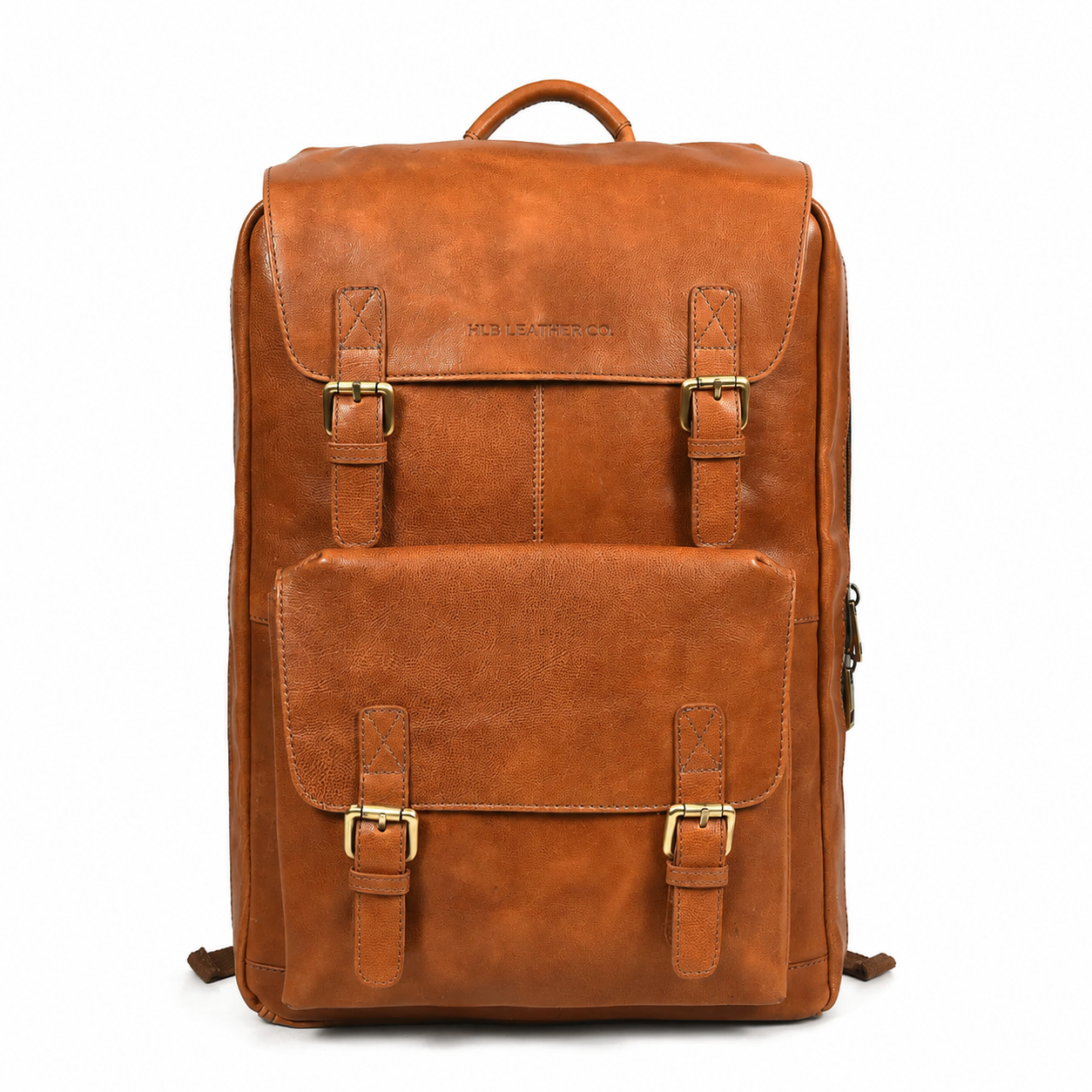 Genuine Leather Chef Knife Backpack – Saddle Brown