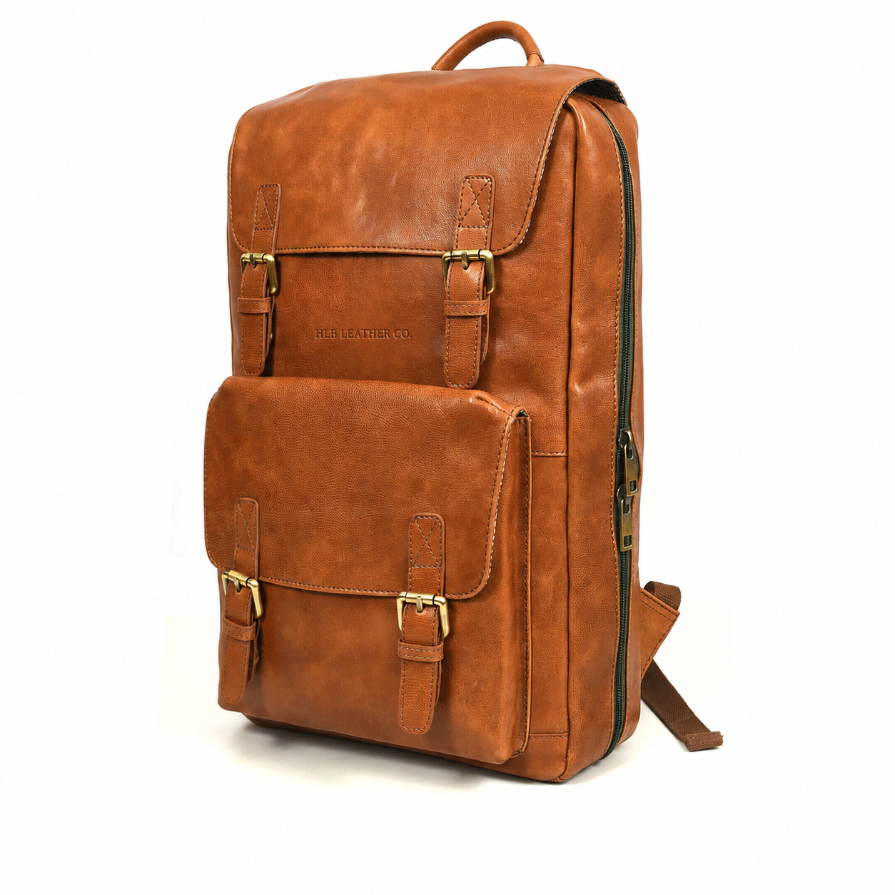 Genuine Leather Chef Knife Backpack – Saddle Brown