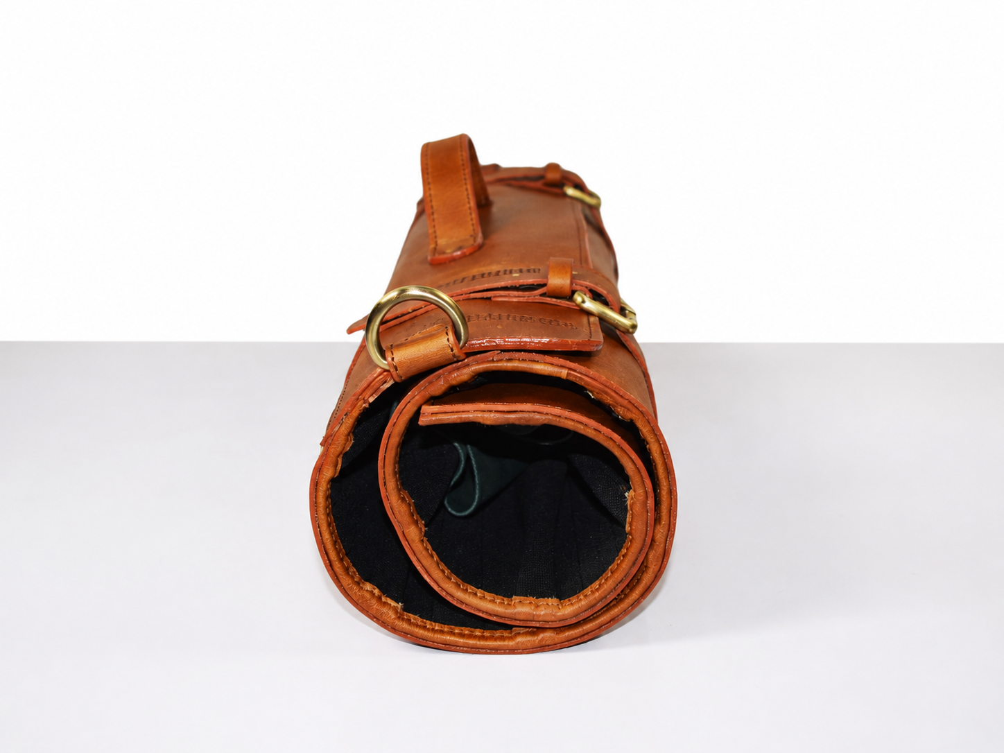 Premium Buffalo Leather Chef Knife Roll – Chestnut Brown, 10 Slots