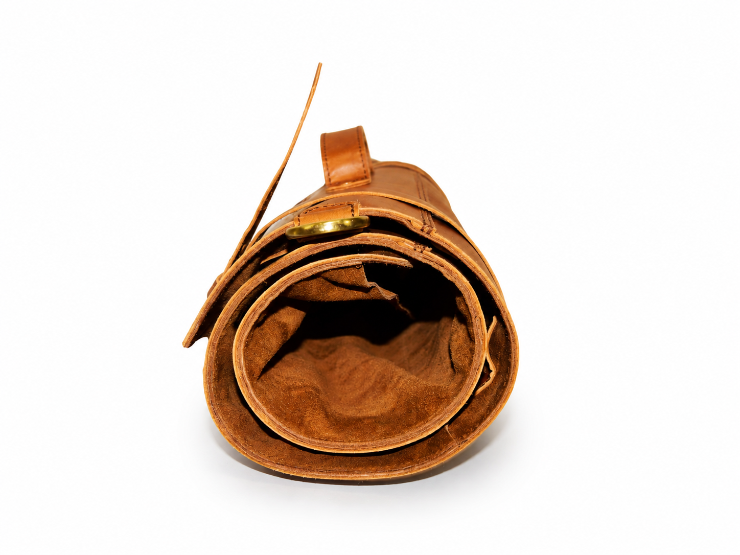 Premium Buffalo Leather Chef Knife Roll – Caramel Brown, 8 Slots