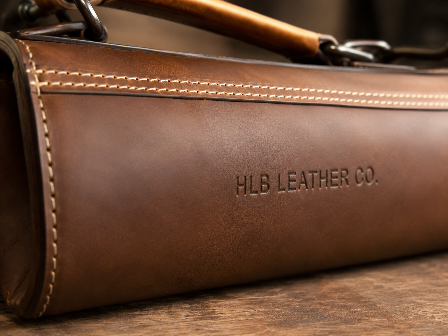 Genuine Leather Chef Knife Roll – Caramel Brown, 14 Slots