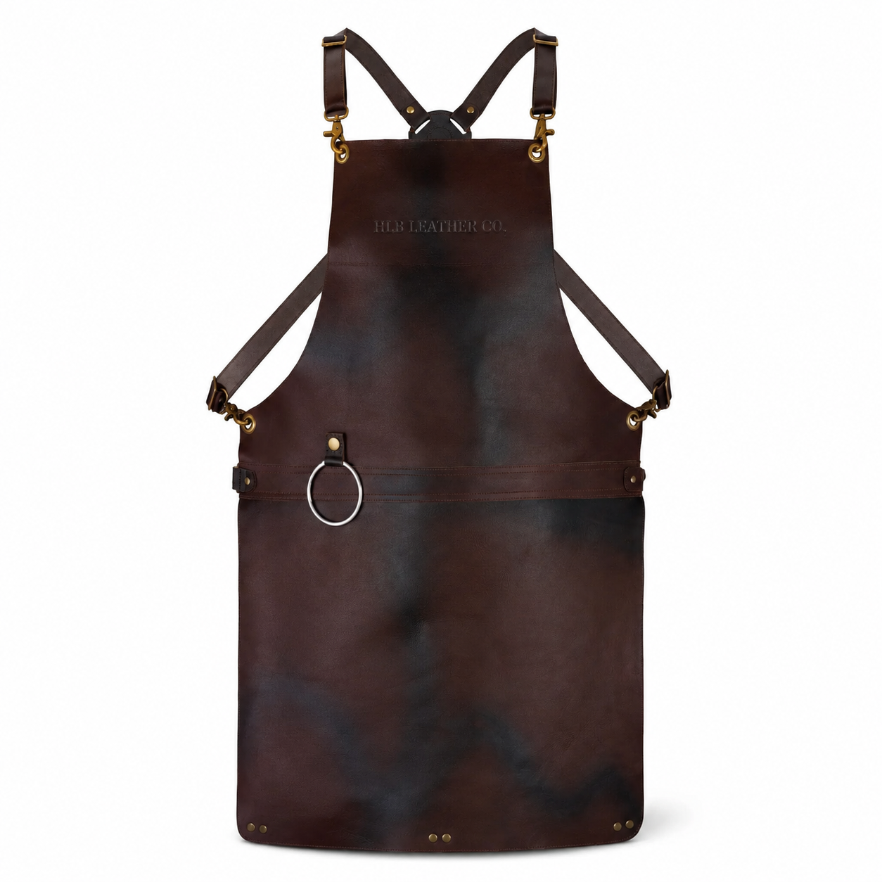 Pocket-Free Full-Grain Cowhide Leather Apron – Distressed Finish