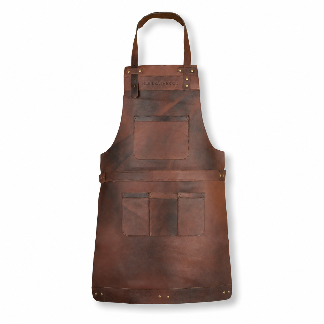 Distressed Full-Grain Cowhide Leather Apron – 1.3–1.5mm Thick
