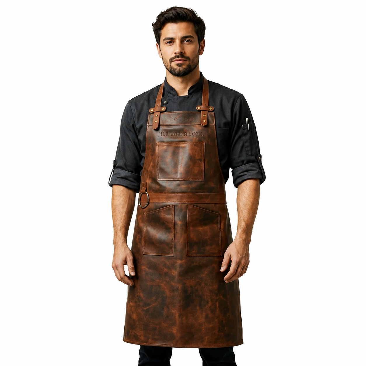 Full-Grain Cowhide Leather Work Apron – Arizona Style