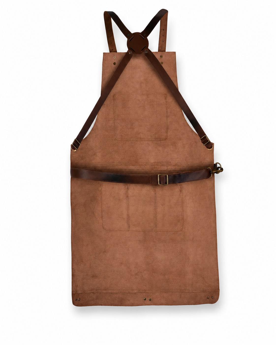 Full-Grain Cowhide Cross-Back Work Apron