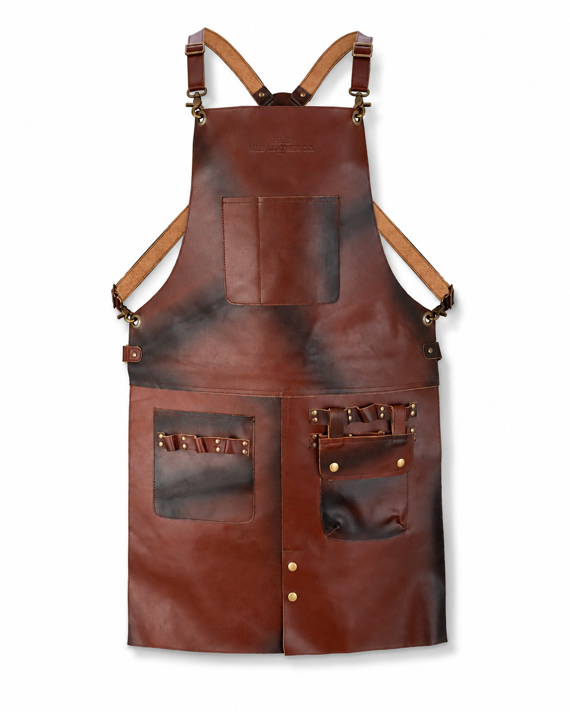 Full-Grain Cowhide Cross-Back Work Apron